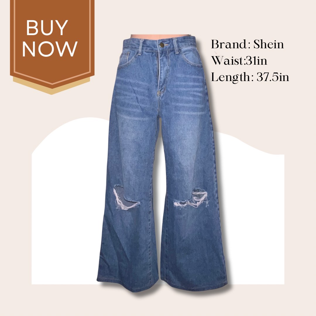 Shein Baggy Jeans, Women's Fashion, Bottoms, Jeans on Carousell