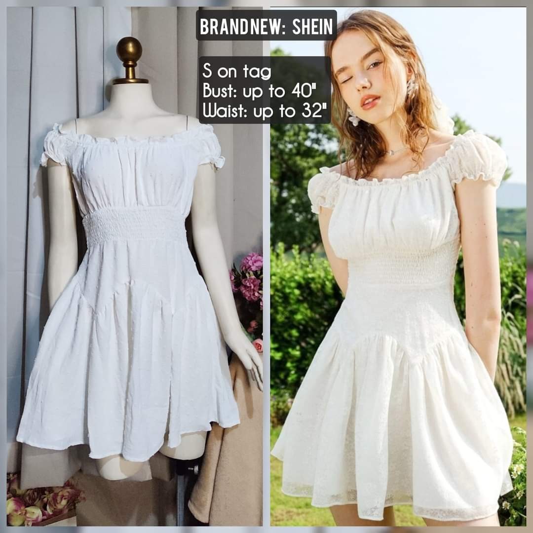 Shein White mini dress, Women's Fashion, Dresses & Sets, Dresses on  Carousell