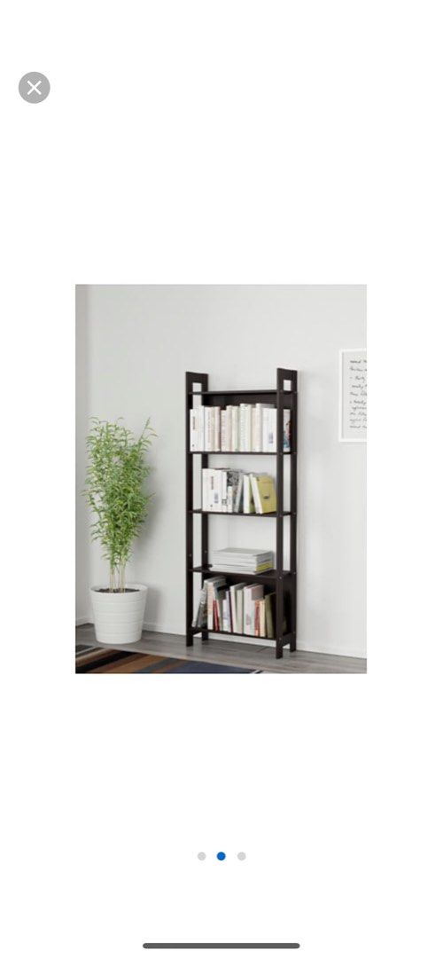 Shelf bookcase display shelves LAIVA Bookcase Black brown 62 165