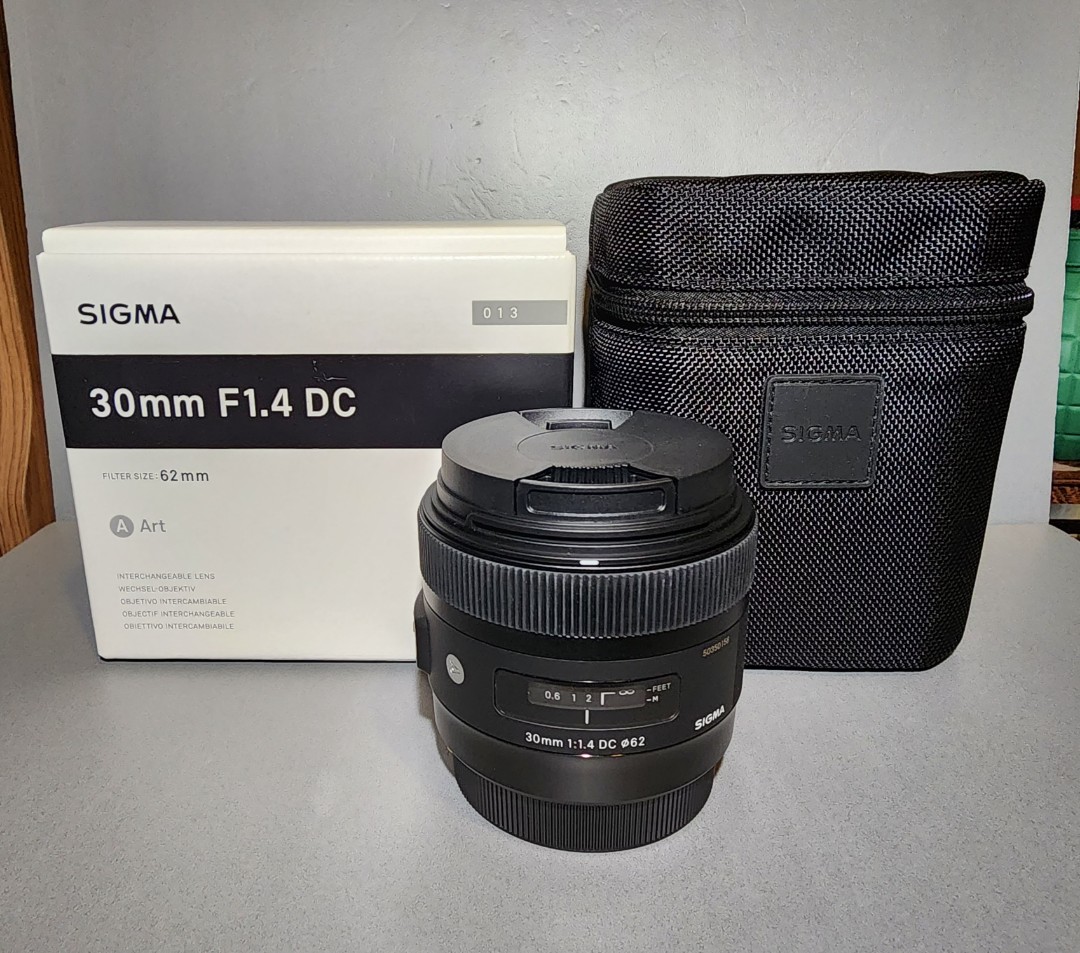Sigma 30mm F1.4 DC HSM Art (For Canon), 攝影器材, 鏡頭及裝備