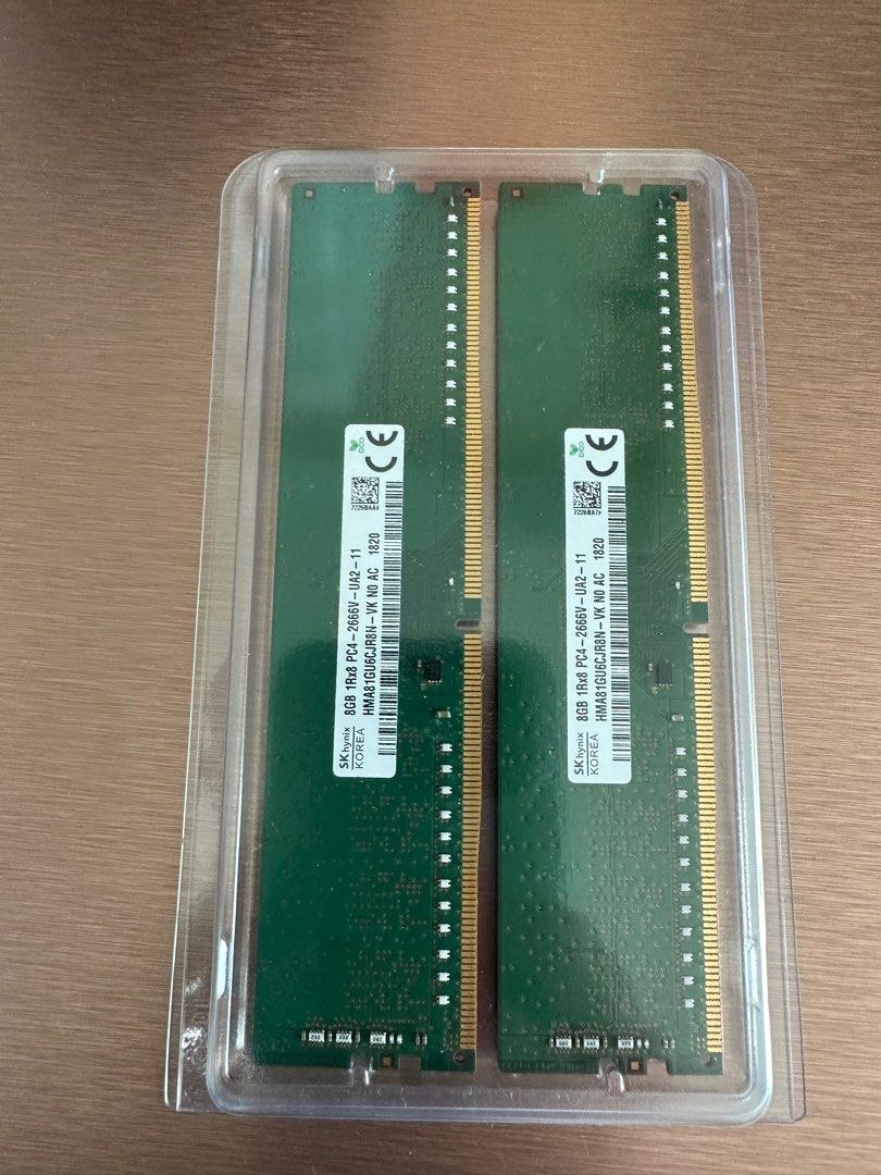 SK HYNIX DDR4 RAM 8GB 2666, 電腦＆科技, 電腦周邊及配件, 其他