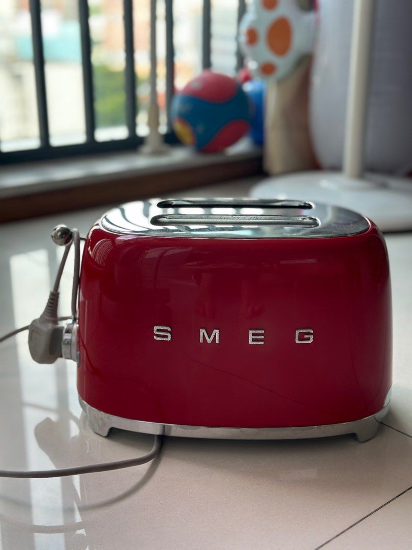 Toaster Roti Smeg SMEG toasterRed -almost brandy new, TV & Home Appliances, Kitchen ...
