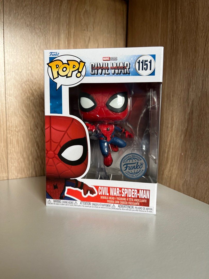 Funko pop spiderman civil war 2025
