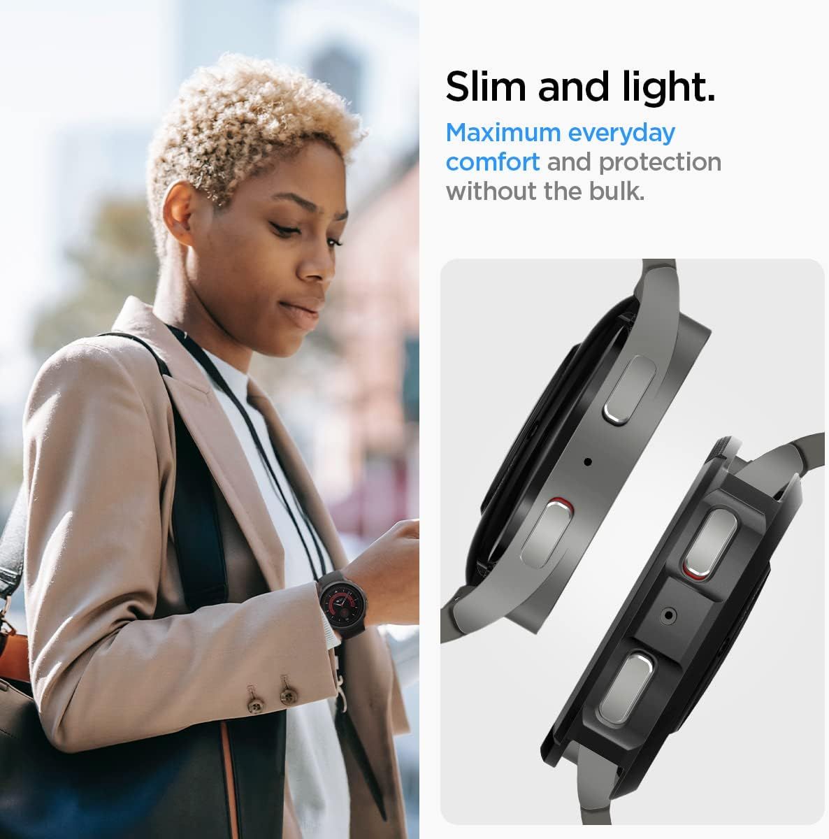 Spigen liquid air armor designed for 2025 samsung galaxy watch active 2 case 44mm