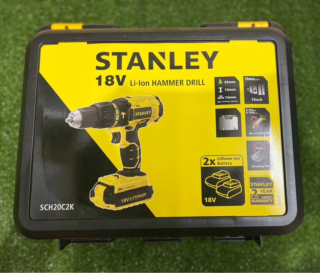 STANLEY 18V Cordless Hammer Drill SCH20C2K Commercial