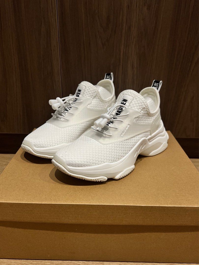 Steve Madden Match White Women s Fashion Footwear Sneakers on