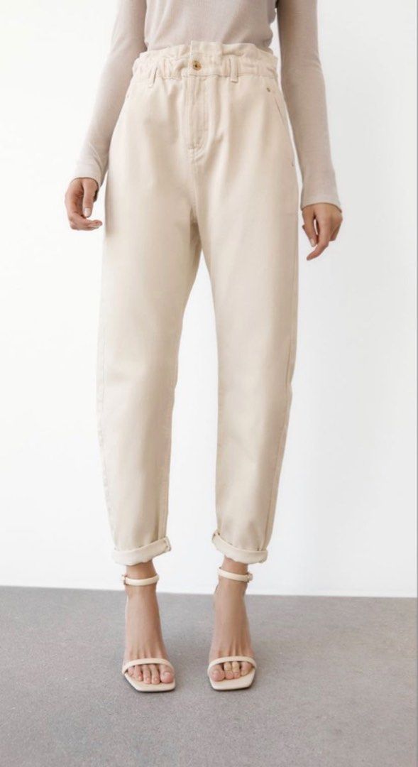 Stradivarius pantalon paper bag deals