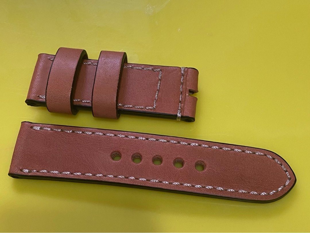 Strap Culture 厚料真皮錶帶for Panerai 47mm watch model 有3款, 男裝