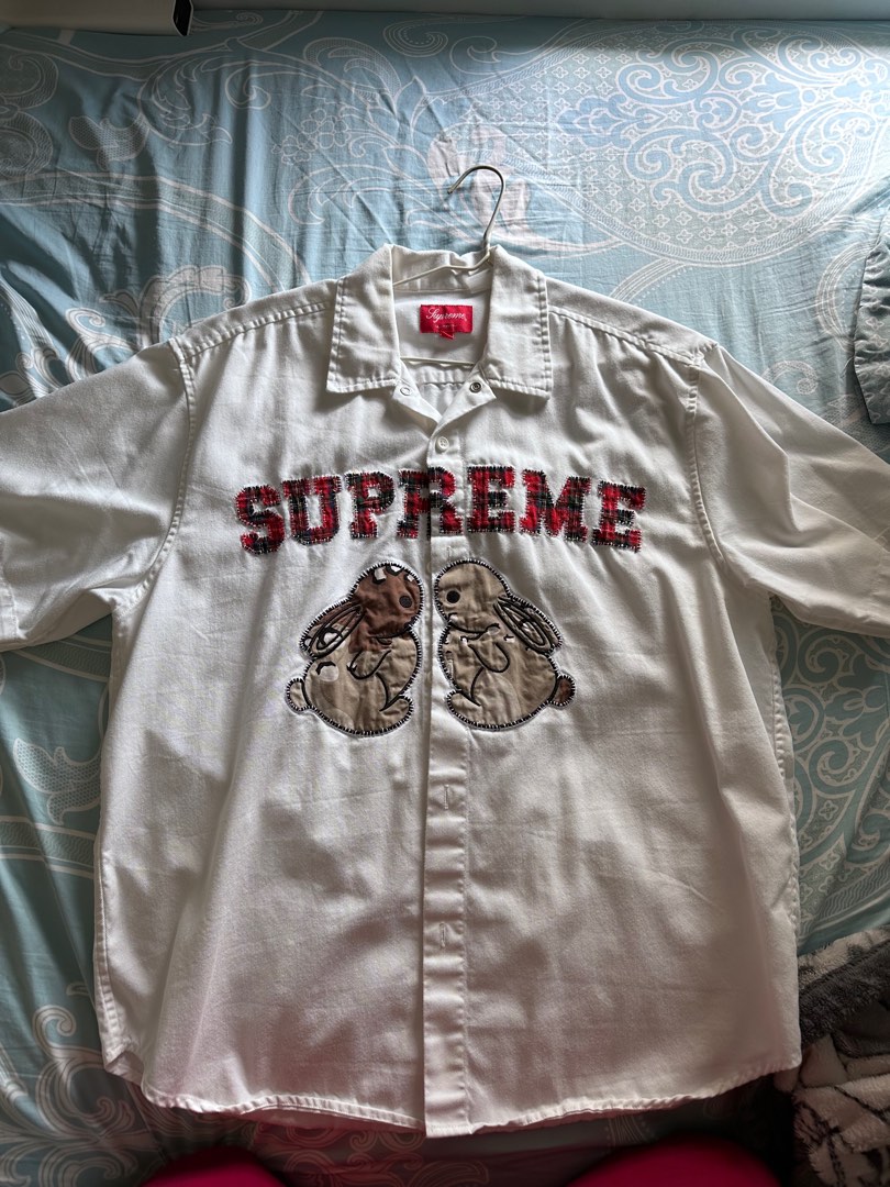 ストア Supreme Bunnies S/S Work Shirt White - トップス