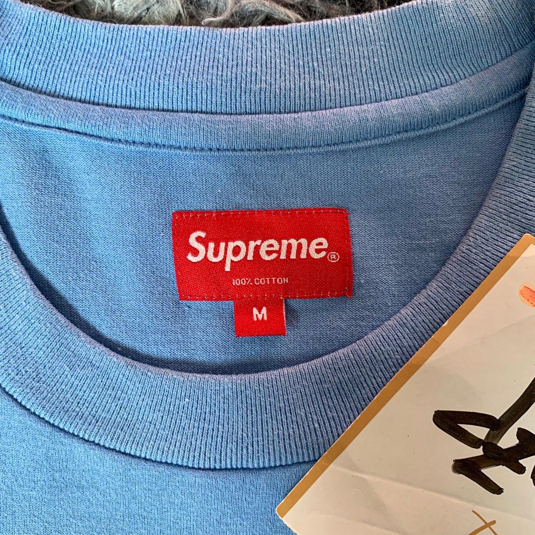 Supreme gold box logo sale tee