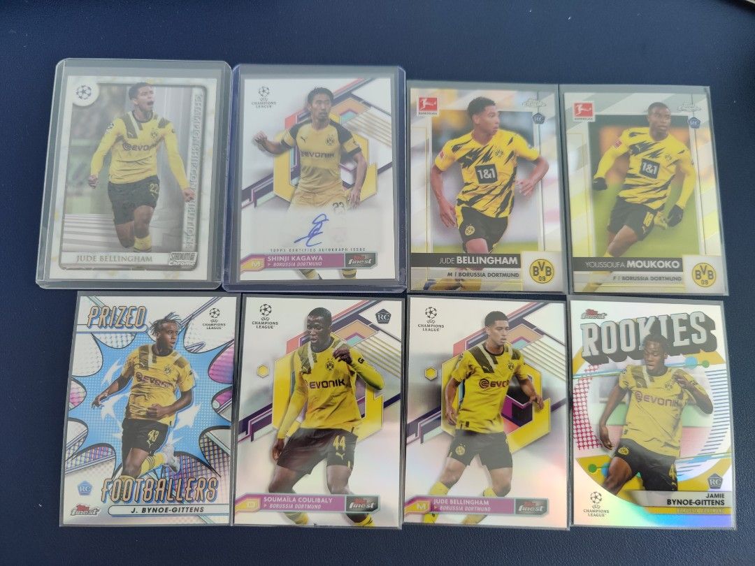 Team set soccer cards (Dortmund, Leipzig, Ajax & Inter Milan