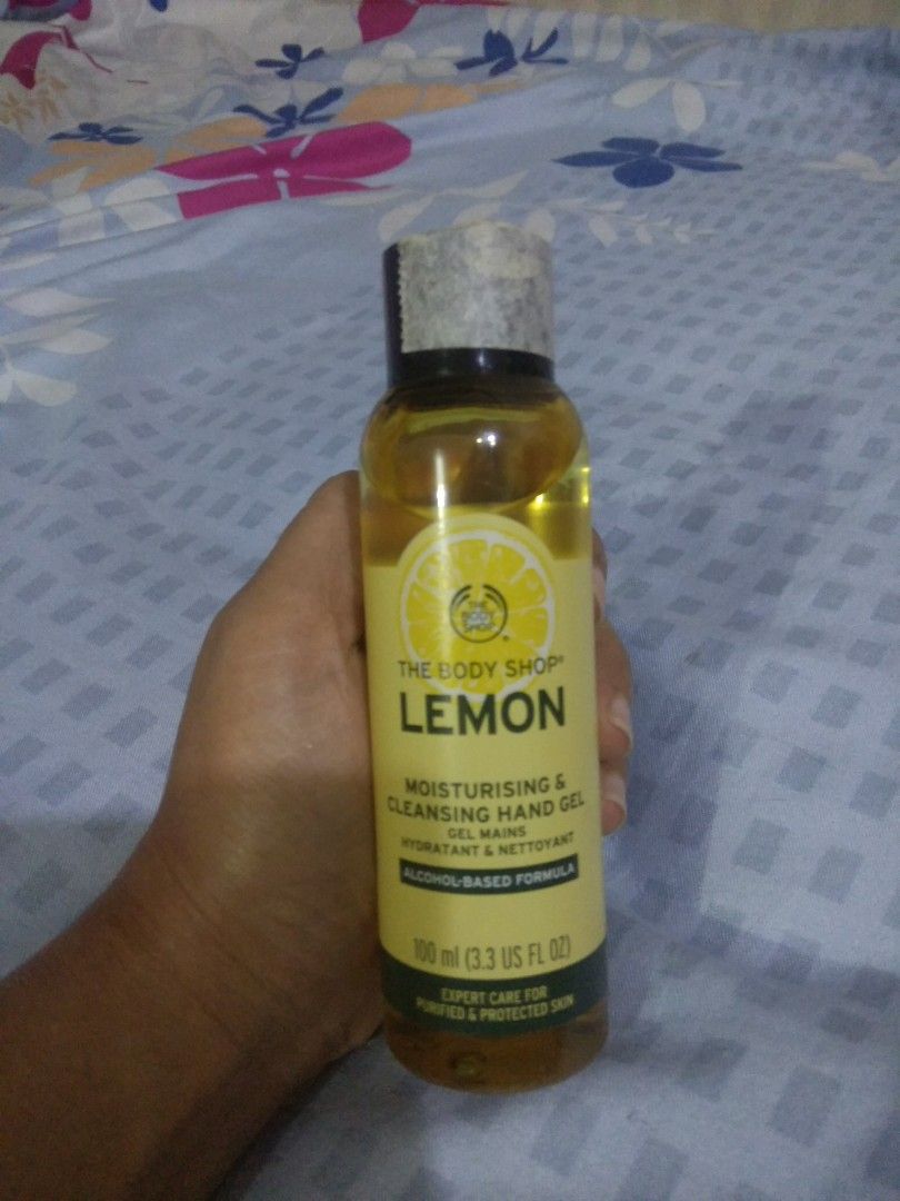 THE BODY SHOP Lemon Moisturising & Cleansing Hand Gel 100ml, Kesehatan
