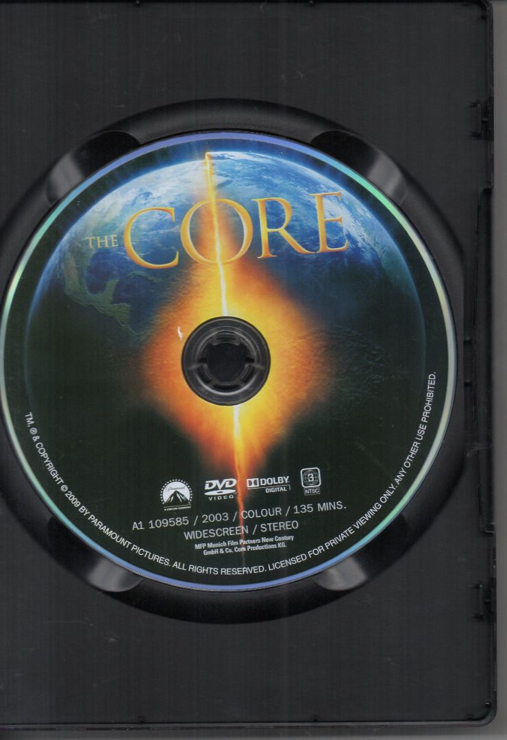 The Core ***original dvd***, Hobbies & Toys, Music & Media, CDs & DVDs ...