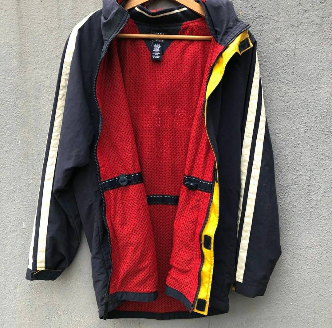 All red tommy sales hilfiger jacket