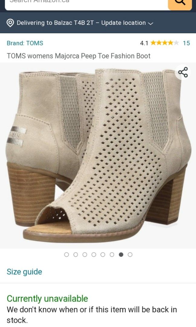 Toms women's majorca peep best sale toe mid calf boot