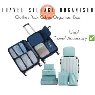 6Pcs/set Hello Kitty Travel Luggage Organizer Bag Underwear Packing Cube  Storage