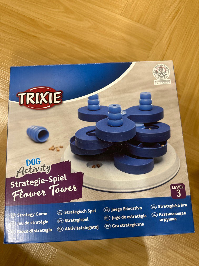 Trixie Flower Tower Dog Activity Strategy Game