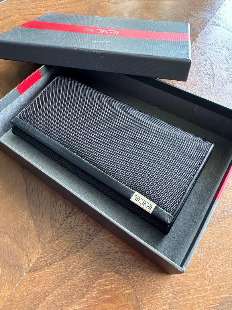 Tumi Alpha Breast Pocket Wallet Black Chrome Men s Fashion