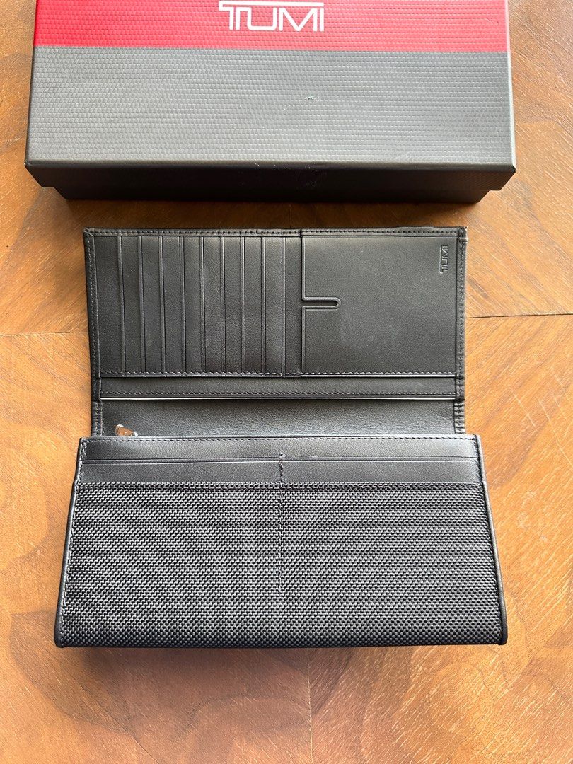 Tumi Alpha Breast Pocket Wallet Black Chrome Men s Fashion