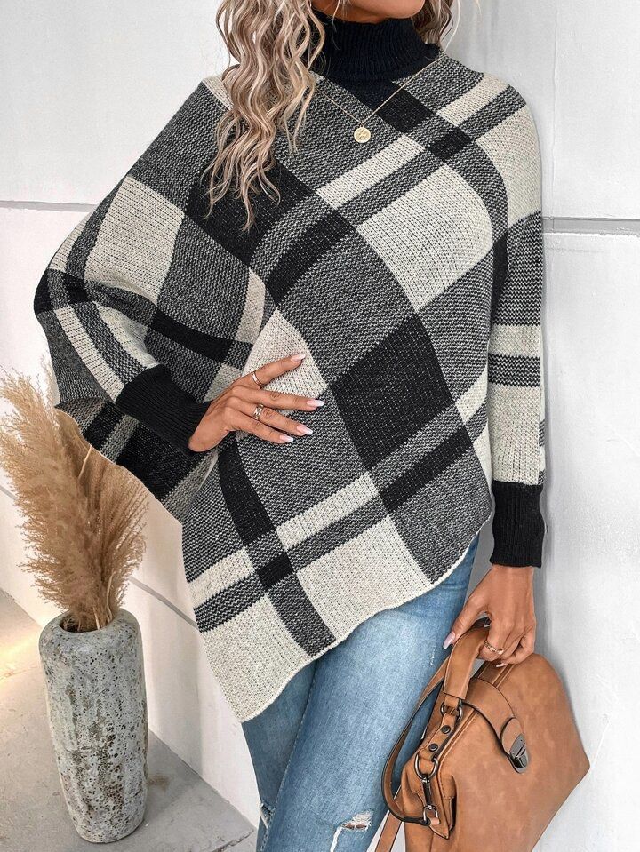 Turtleneck poncho sweater forever 21 clearance