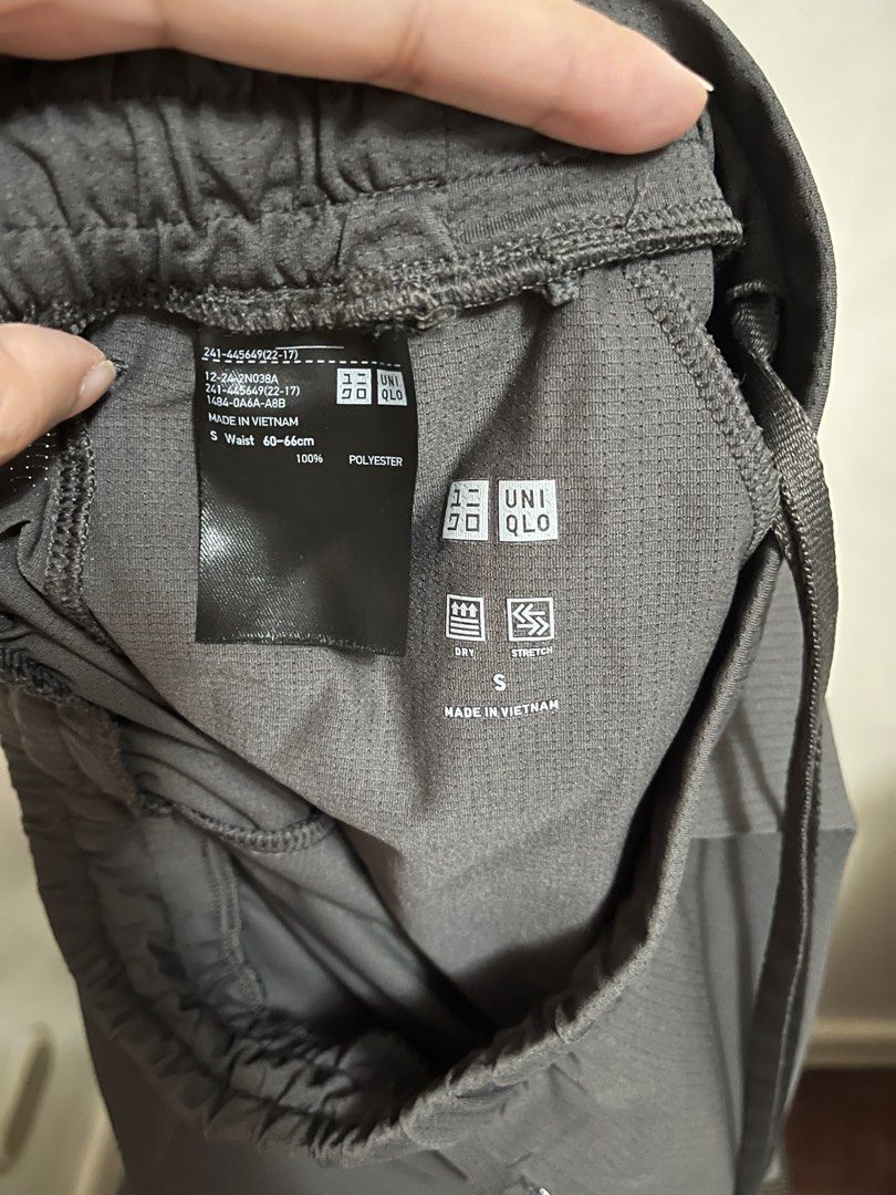 Uniqlo Dry Stretch Joggers (Category: Other Bottoms) located in Valenzuela. Submitted by cheerios09 (Listing ID 1261353790, Image 3). Description: Size small, color gray Used a couple of times only Bdo/gcash Shipping via ggx starts at 80 metro manila.