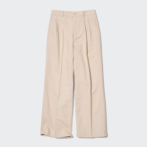 UNIQLO Pleated Wide Pants, Women's Fashion, Bottoms, Other Bottoms on  Carousell