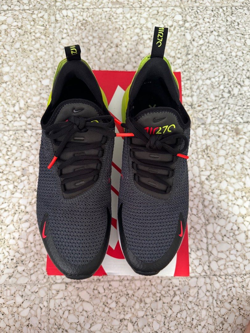Nike junior air max 270 trainer anthracite / volt / crimson shop