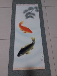Vintage 4pcs scroll painting japanese