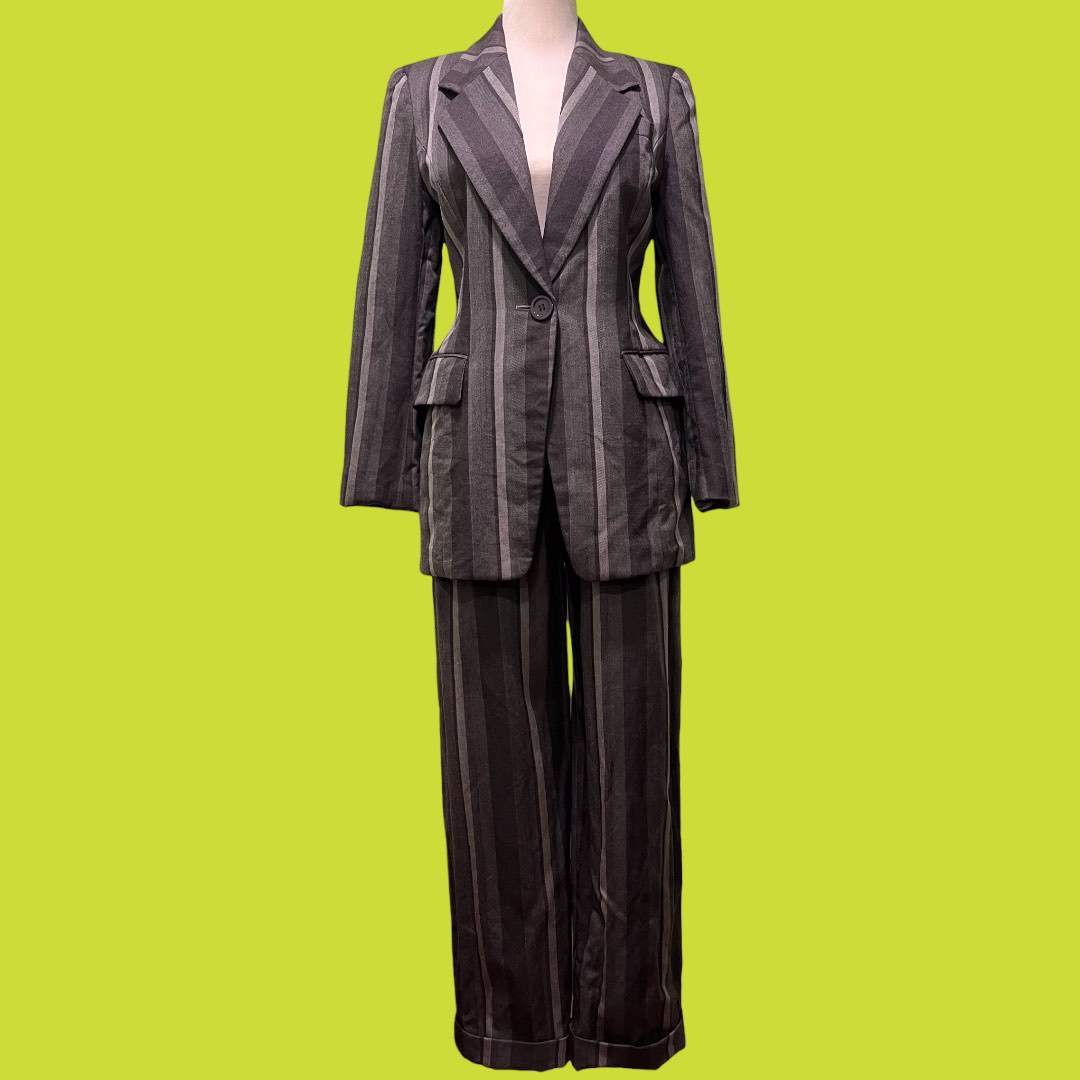 Vintage Bosch Pinstripe Suit and Pants Coords, Women's Fashion, Dresses