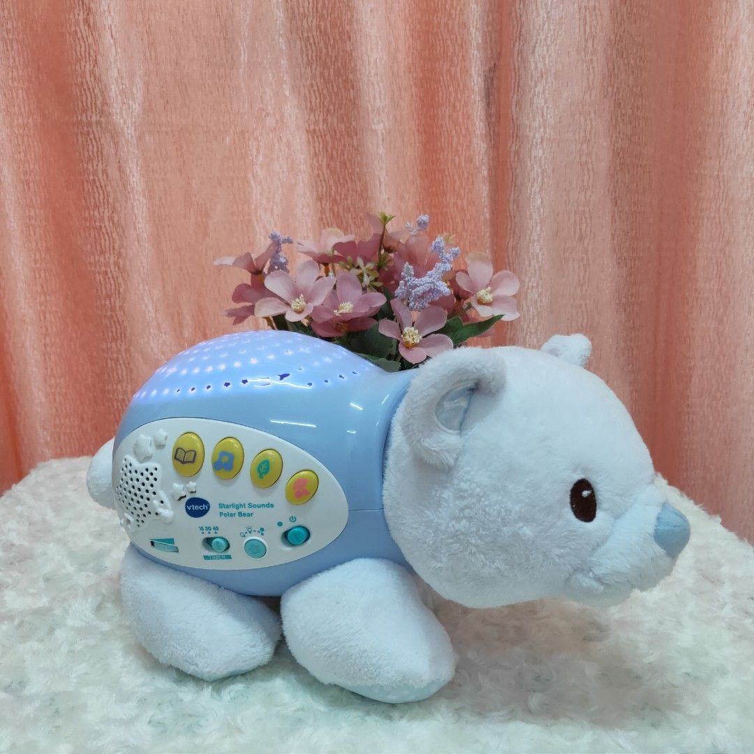 VTECH LIL CRITTERS SOOTHING STARLIGHT POLAR BEAR SELF SOOTHING