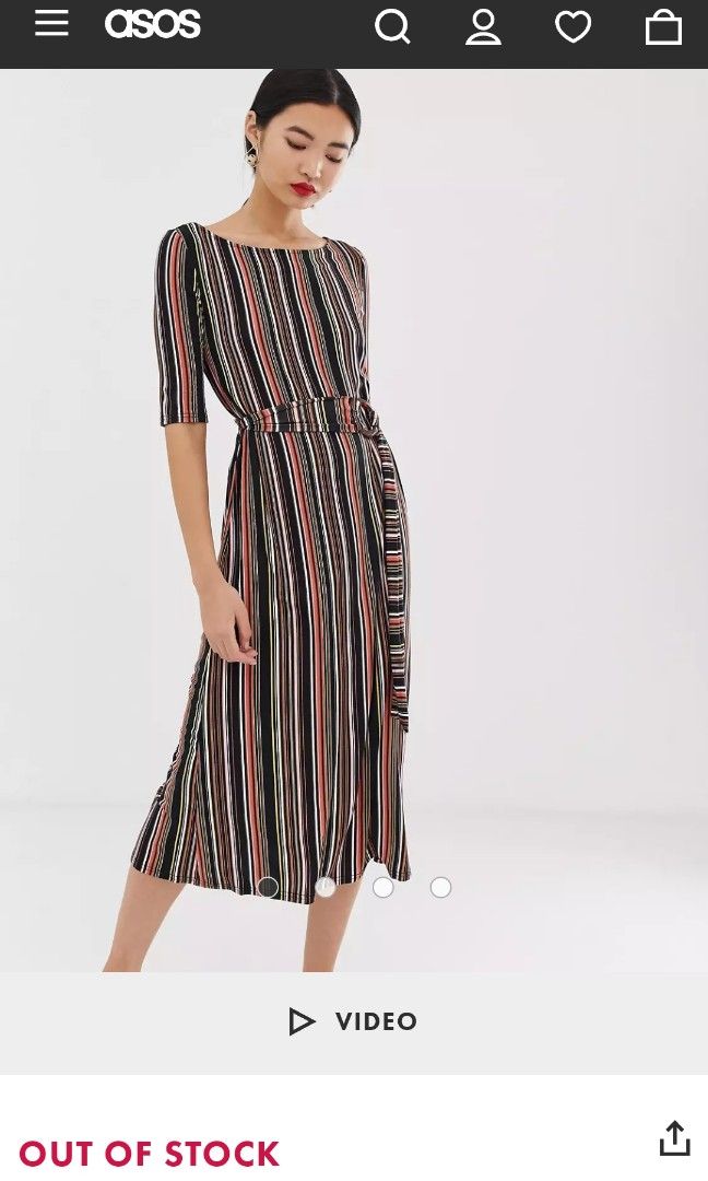 Warehouse Striped Dress