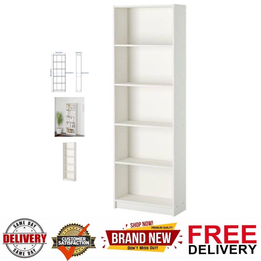 Gersby bookcase hot sale white