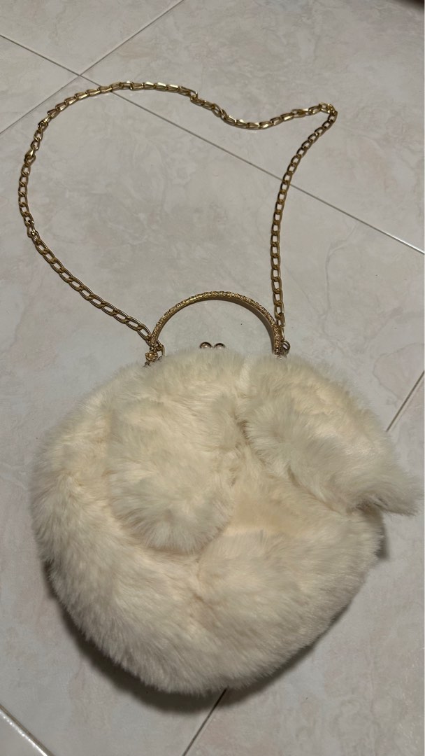 Furry sling sales bag
