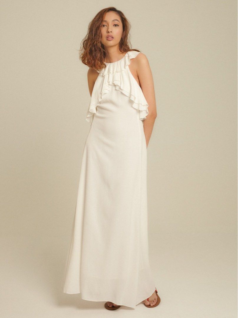White wedding deals reception dress