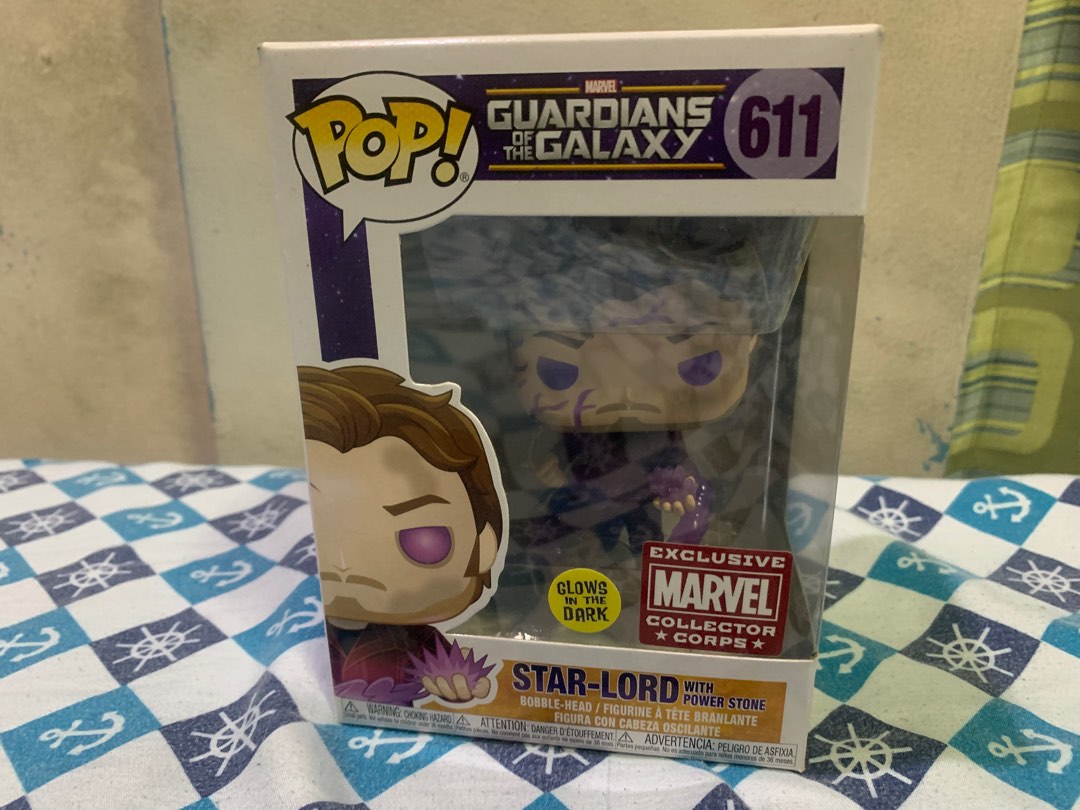 Funko Pop Marvel Star-Lord 611 GITD - Collector Corps 2020 - Scellé
