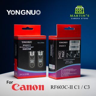 Yongnuo RF-603 C II Wireless Flash Trigger Kit for Canon C1/C3 (Brand New)