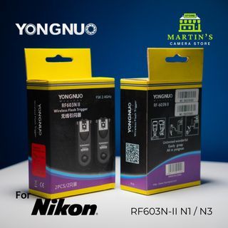 Yongnuo RF603N-II Wireless trigger kit (N1 / N3)