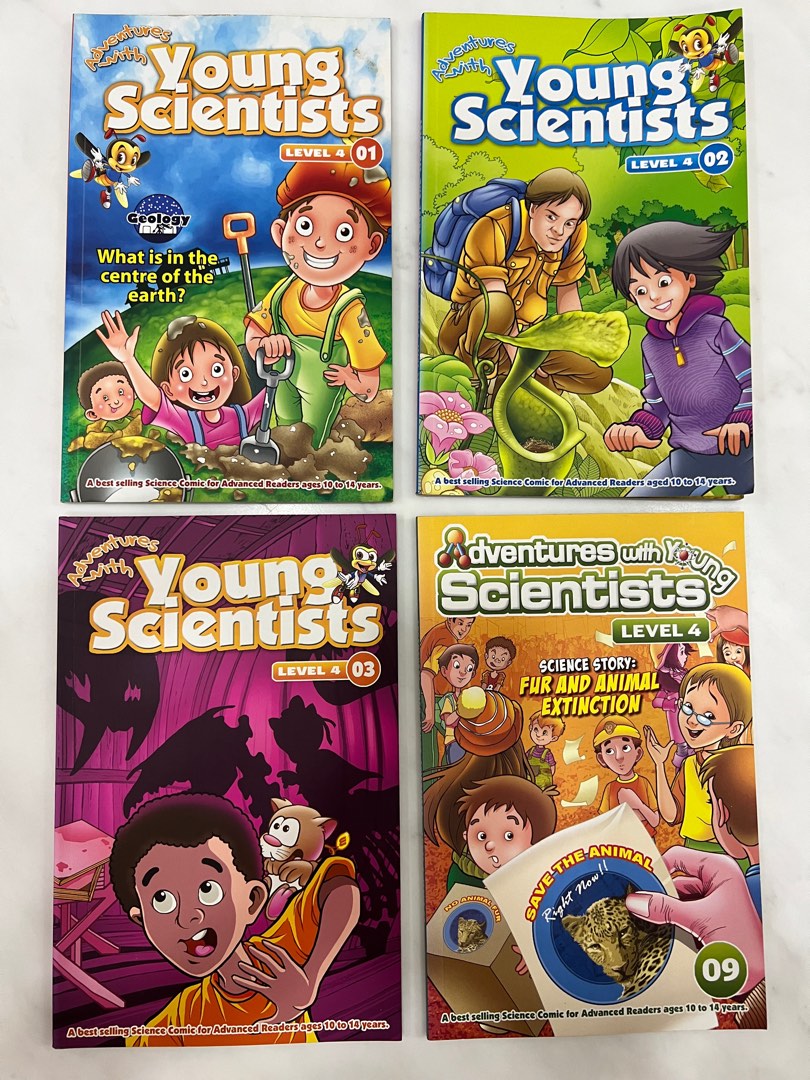 Young Scientists Level 4 issue 1,2,3,9, Hobbies & Toys, Books ...