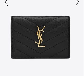 Authenticated Used Yves Saint Laurent SAINT LAURENT PARIS Saint Laurent  Yves YSL key ring chain 518323 2021 autumn / winter new leather black x  silver wallet aq5132 