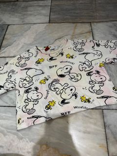 Zara Cropped Snoopy Shirt