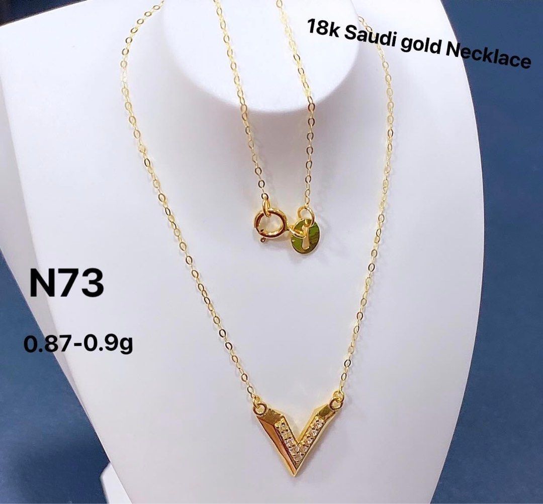 Genuine Real 18K Saudi Gold Necklace 18