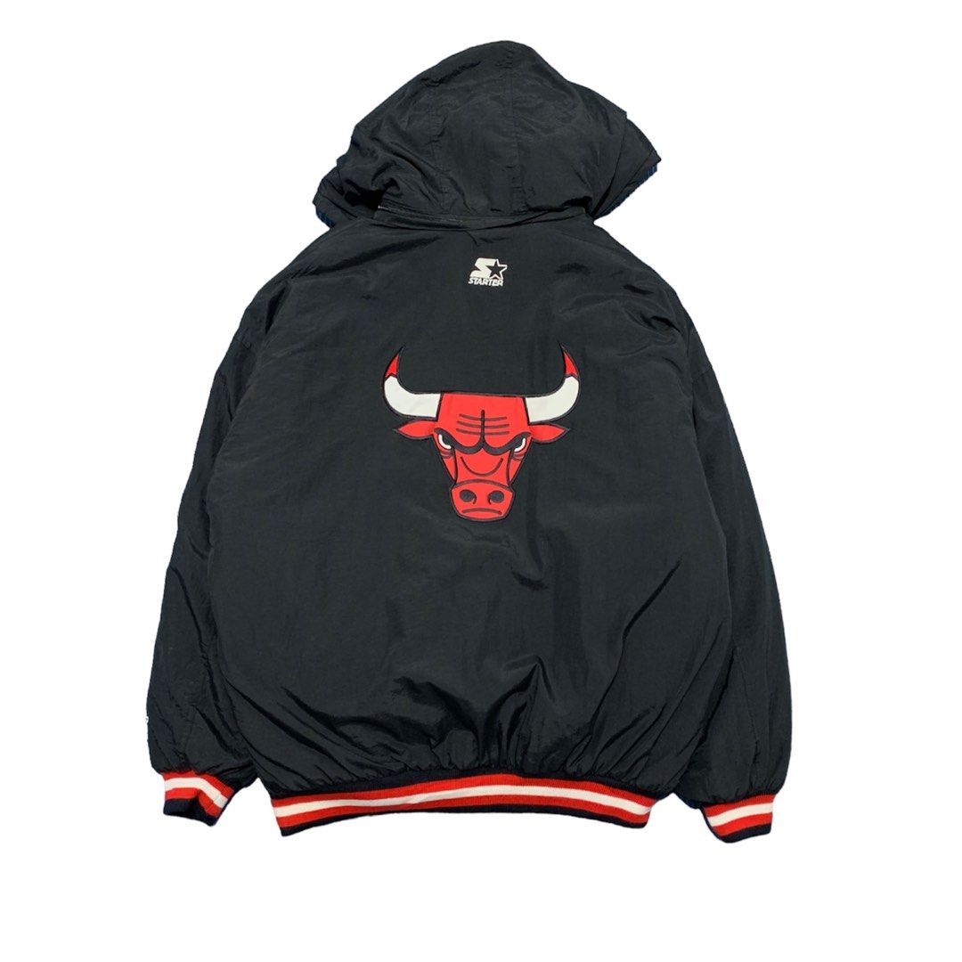 1990s chicago bulls x starter jacket