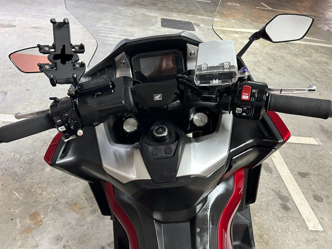 équipement Motocycliste Repose-Pieds Pour Honda Forza 750 2021 - Pédales Noires En Acier Et Caoutchouc - Confort Amélioré Marchepied Honda Forza