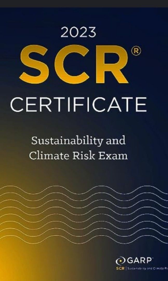 GARP 2023 Sustainability and Climate Risk (SCR®) Book, Hobbies & Toys ...