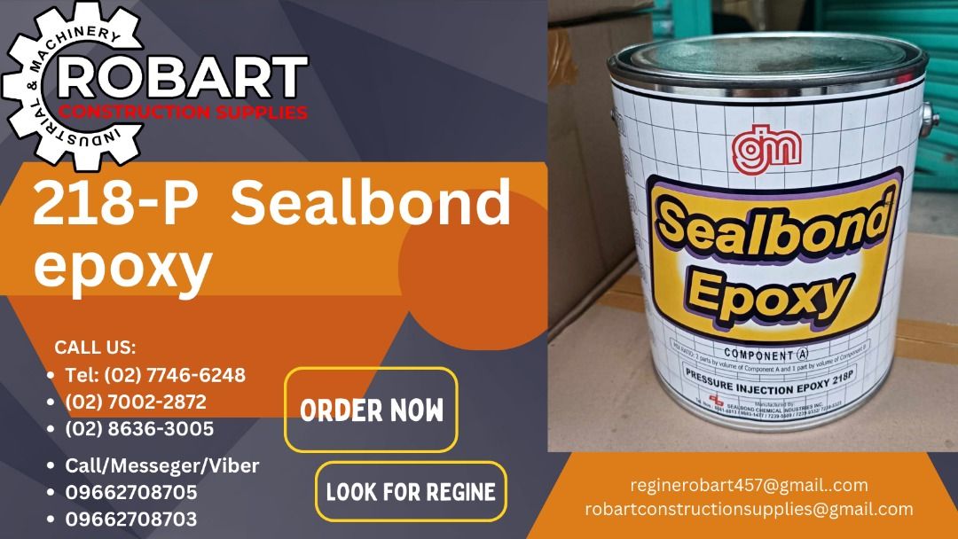 218-P Sealbond epoxy, Commercial & Industrial, Construction Tools ...