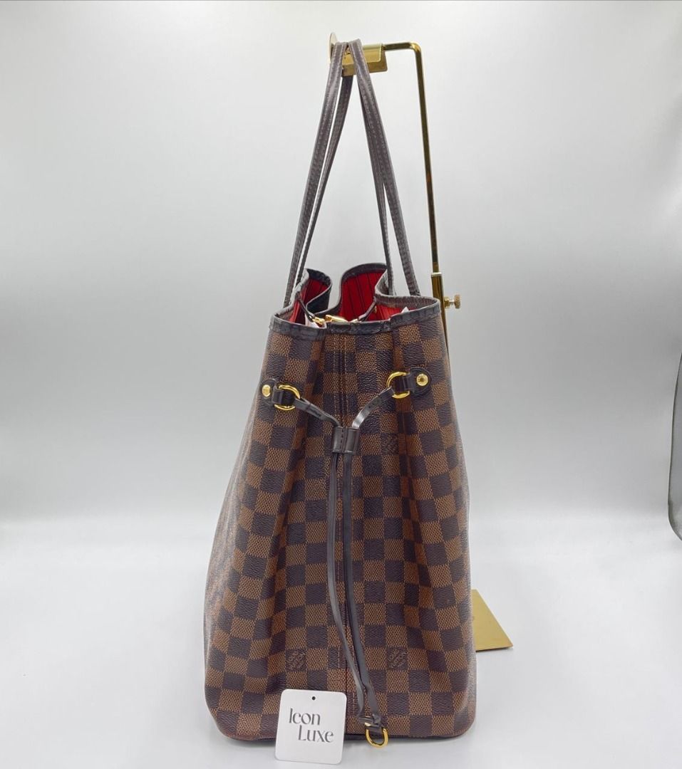 Lv neverfull damier ebene on sale