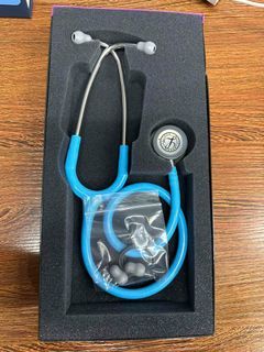 3M Littmann Stethoscope Classic III 5835 Turquoise Tube, Standard-Finish Chestpiece