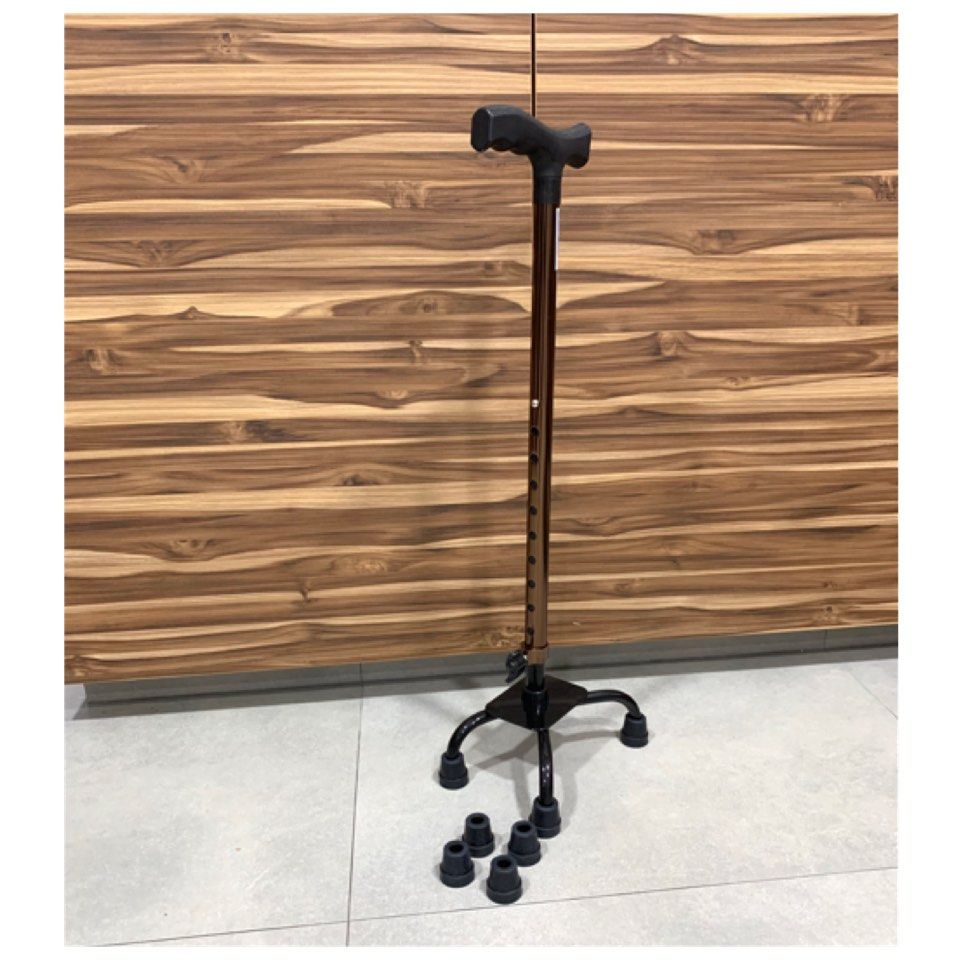 Support Stick 4 Quad Premium Walking Stick/Support, Health & Nutrition, Assistive ...