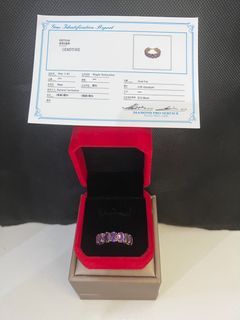 5.00 ct Amethyst in 18k Yellow Gold Eternity Ring S6