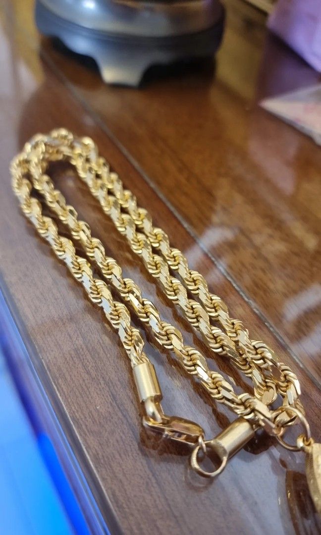 Gold necklace solid shop